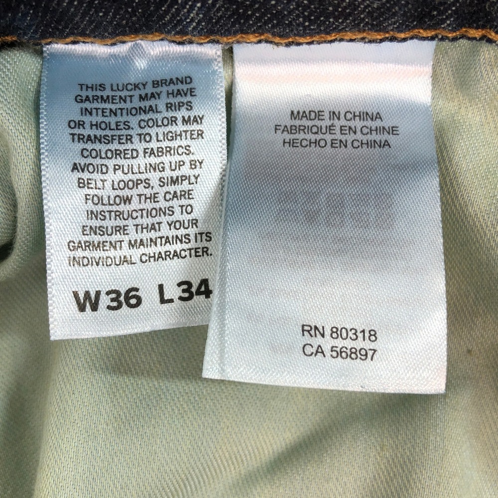 Lucky Brand Men's Straight-Leg Dark Wash Jeans - Picture 8 of 16